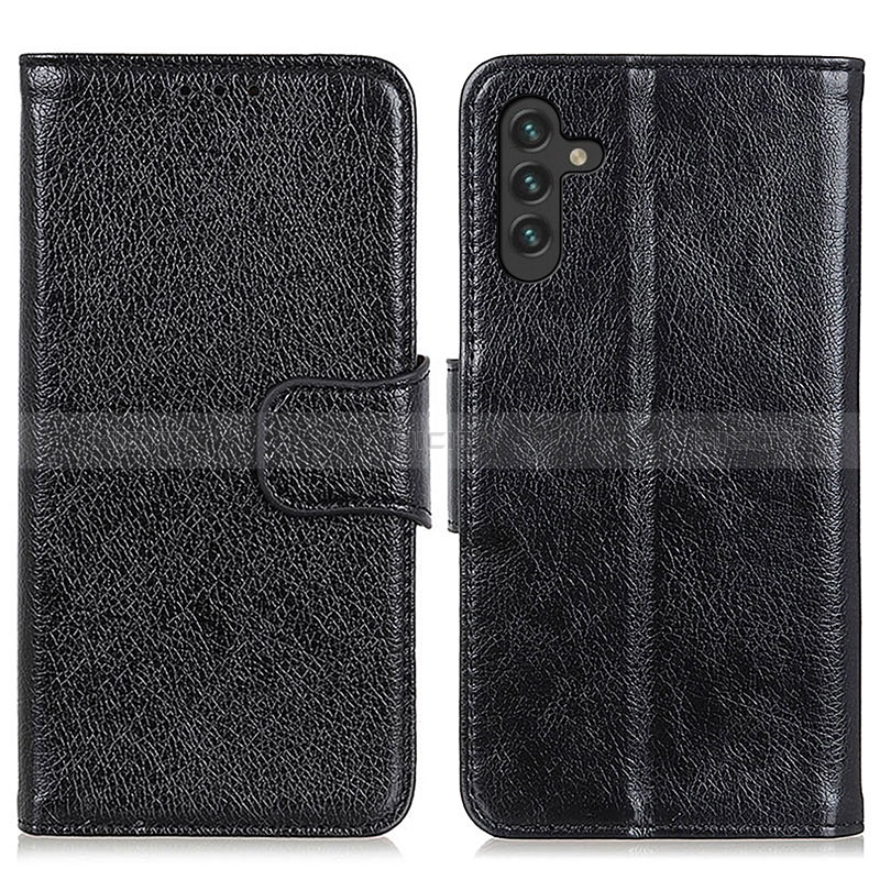 Funda de Cuero Cartera con Soporte Carcasa N05P para Samsung Galaxy A04s Negro