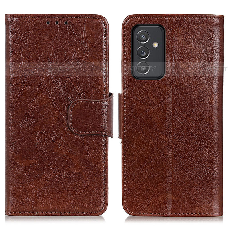 Funda de Cuero Cartera con Soporte Carcasa N05P para Samsung Galaxy A05s Marron