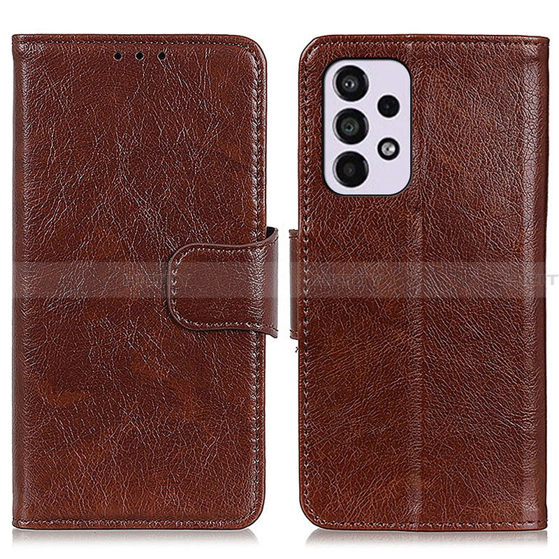 Funda de Cuero Cartera con Soporte Carcasa N05P para Samsung Galaxy A33 5G Marron