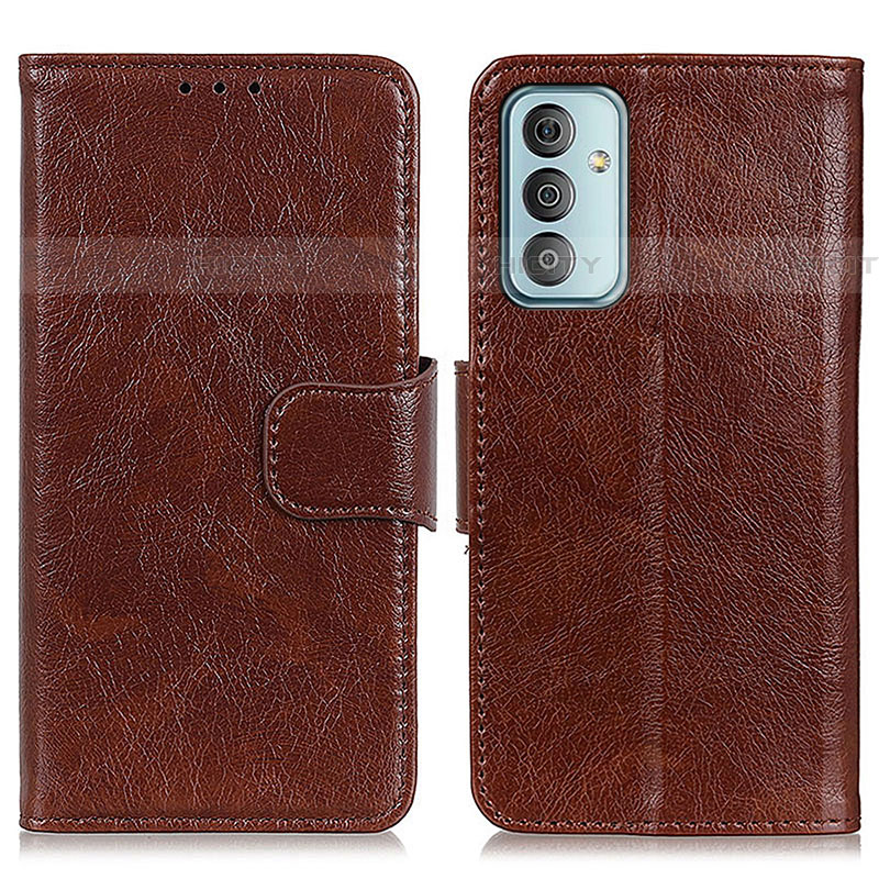 Funda de Cuero Cartera con Soporte Carcasa N05P para Samsung Galaxy F13 4G Marron