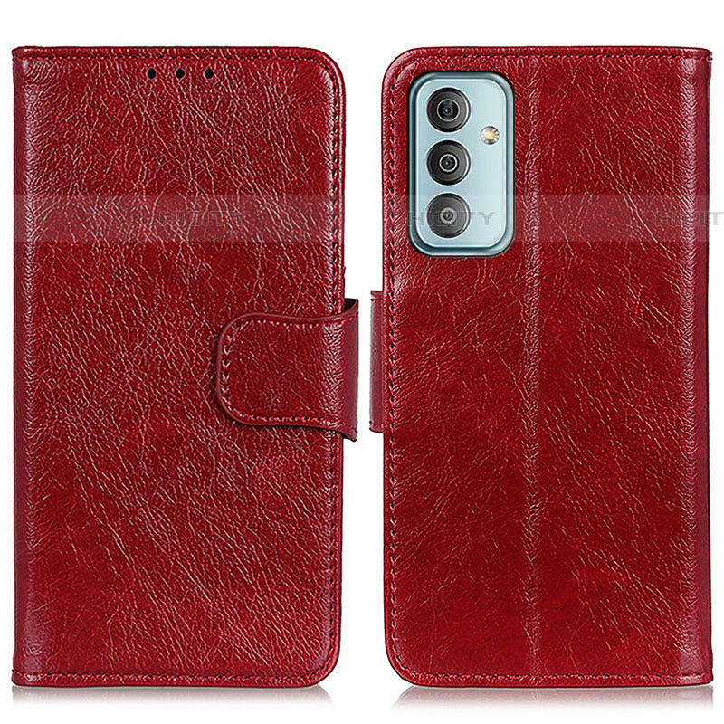 Funda de Cuero Cartera con Soporte Carcasa N05P para Samsung Galaxy F13 4G Rojo