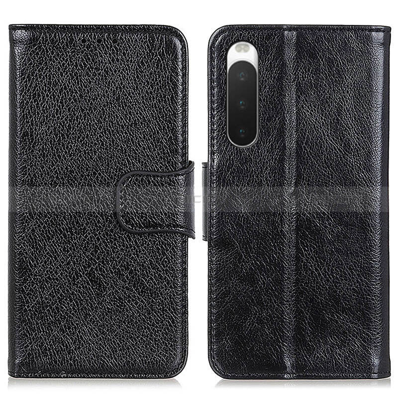 Funda de Cuero Cartera con Soporte Carcasa N05P para Sony Xperia 10 IV