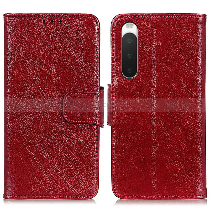 Funda de Cuero Cartera con Soporte Carcasa N05P para Sony Xperia 10 IV