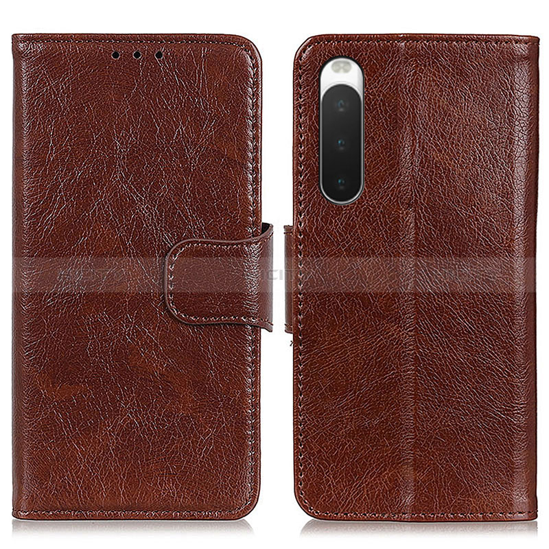 Funda de Cuero Cartera con Soporte Carcasa N05P para Sony Xperia 10 IV SOG07