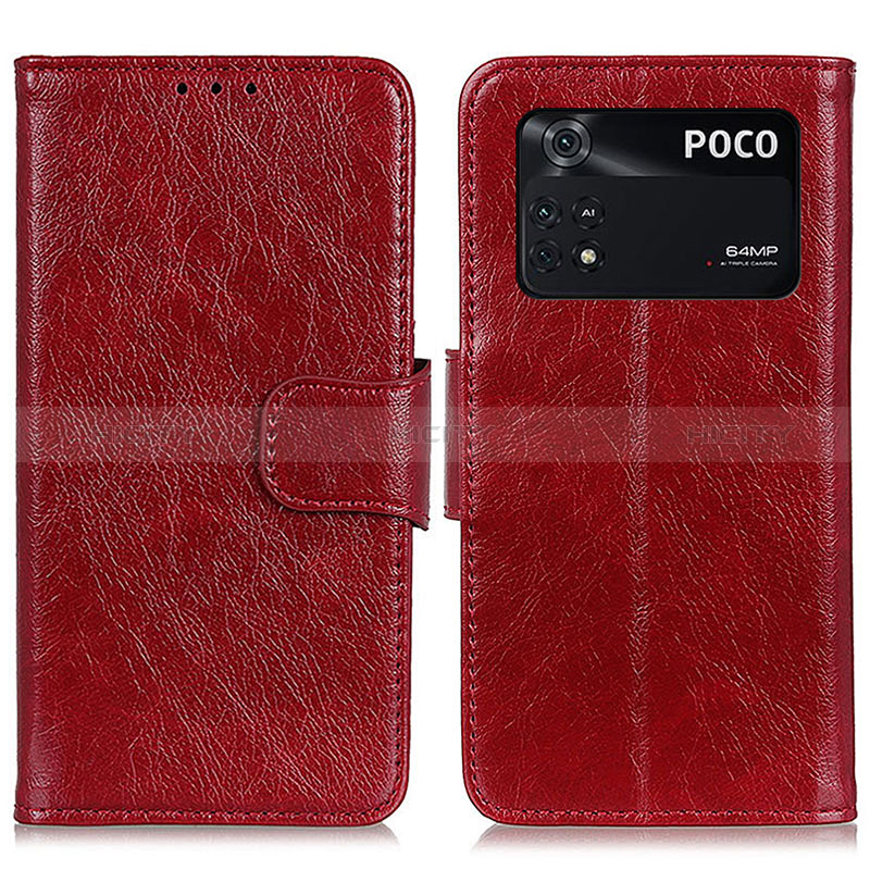 Funda de Cuero Cartera con Soporte Carcasa N05P para Xiaomi Poco M4 Pro 4G