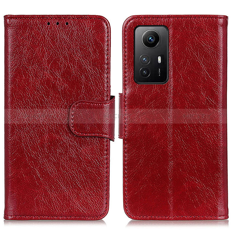 Funda de Cuero Cartera con Soporte Carcasa N05P para Xiaomi Redmi Note 12S Rojo