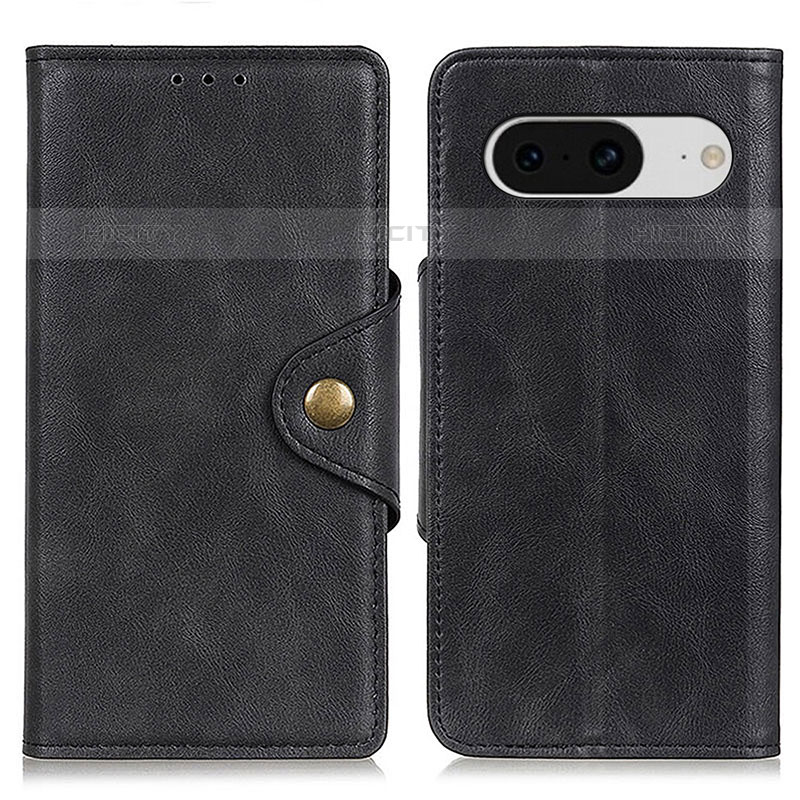 Funda de Cuero Cartera con Soporte Carcasa N06P para Google Pixel 8 5G Negro