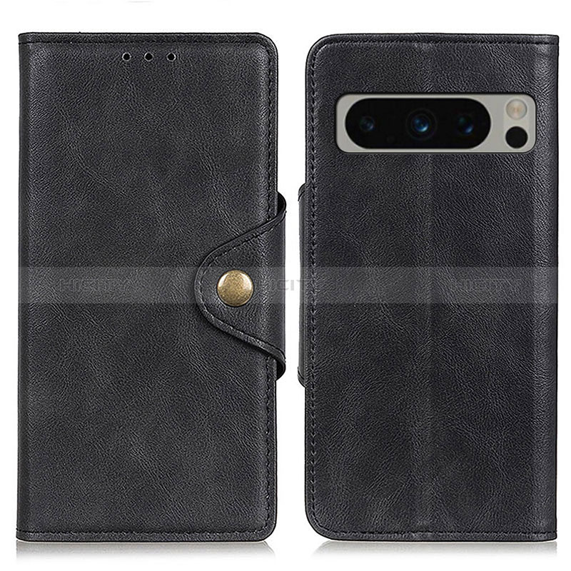 Funda de Cuero Cartera con Soporte Carcasa N06P para Google Pixel 8 Pro 5G Negro