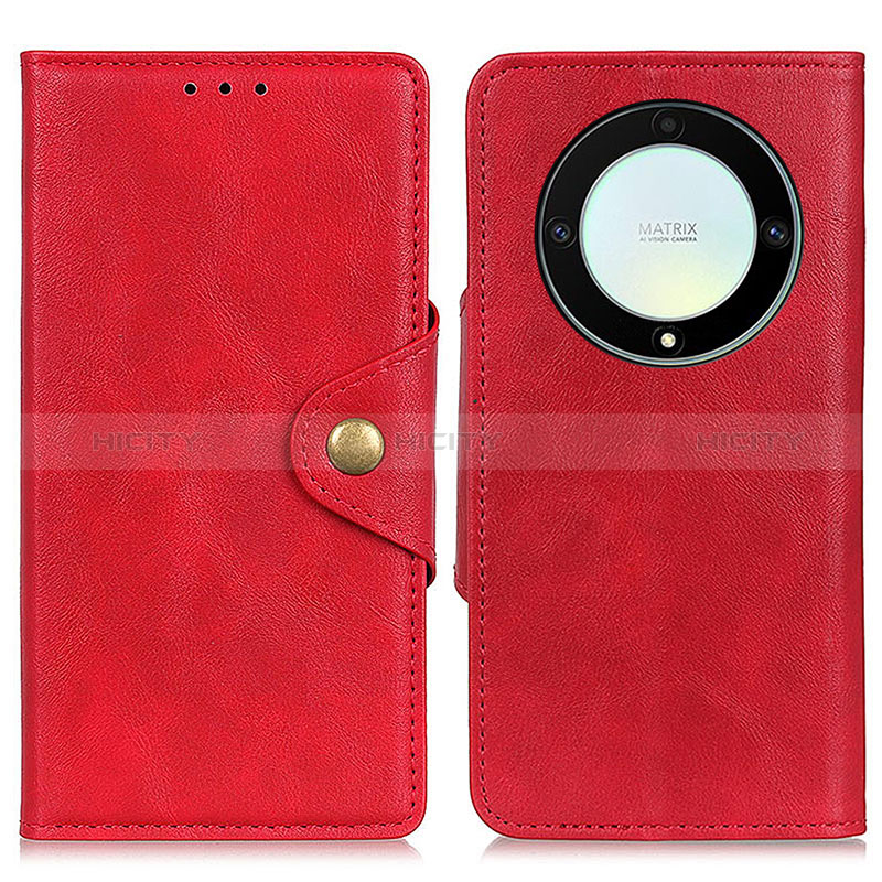 Funda de Cuero Cartera con Soporte Carcasa N06P para Huawei Honor Magic5 Lite 5G Rojo