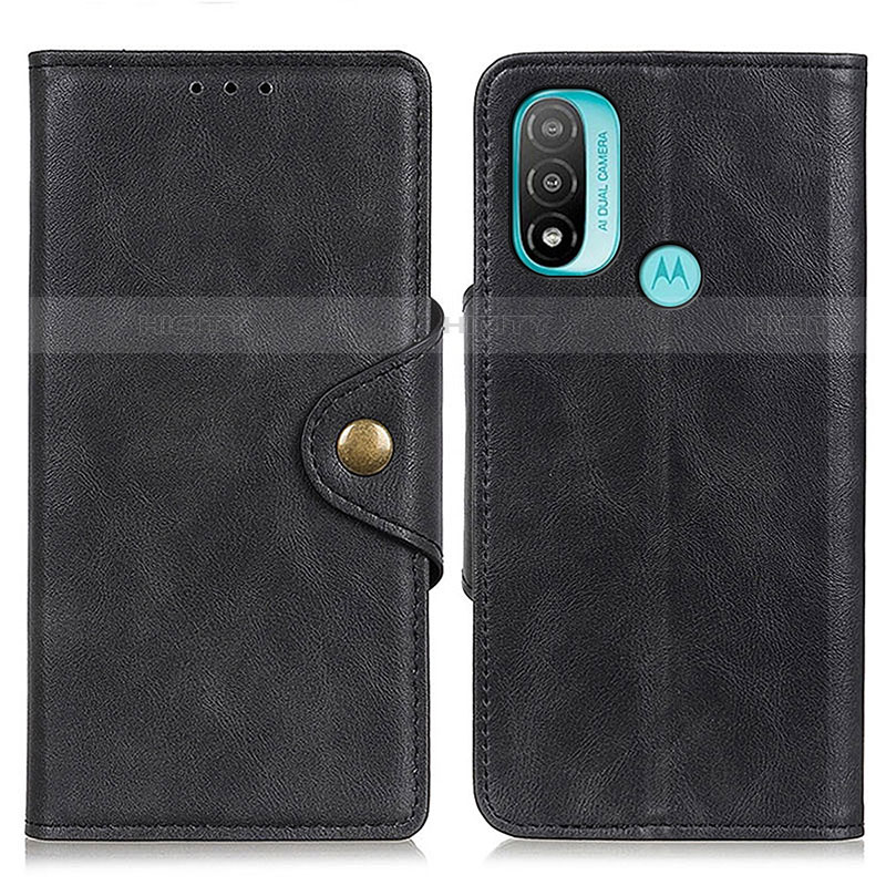 Funda de Cuero Cartera con Soporte Carcasa N06P para Motorola Moto E40