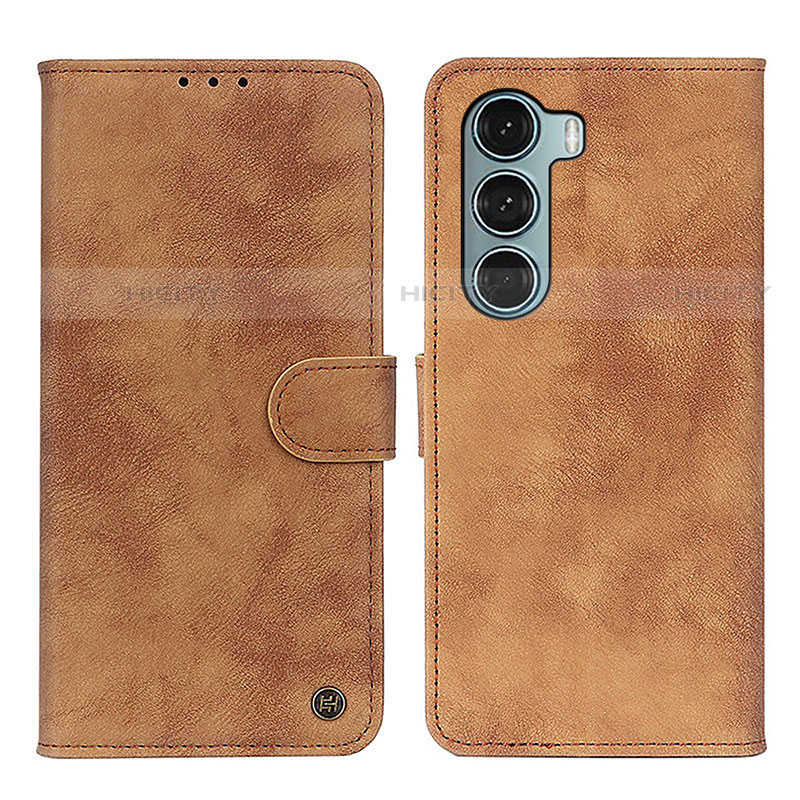 Funda de Cuero Cartera con Soporte Carcasa N06P para Motorola Moto Edge S30 5G Marron