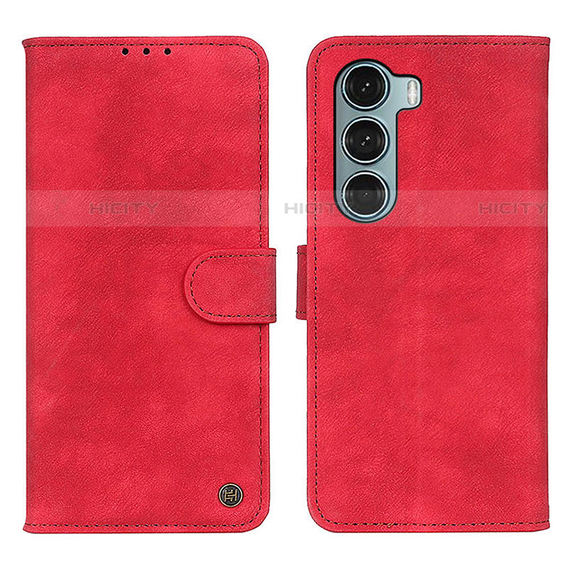 Funda de Cuero Cartera con Soporte Carcasa N06P para Motorola Moto Edge S30 5G Rojo