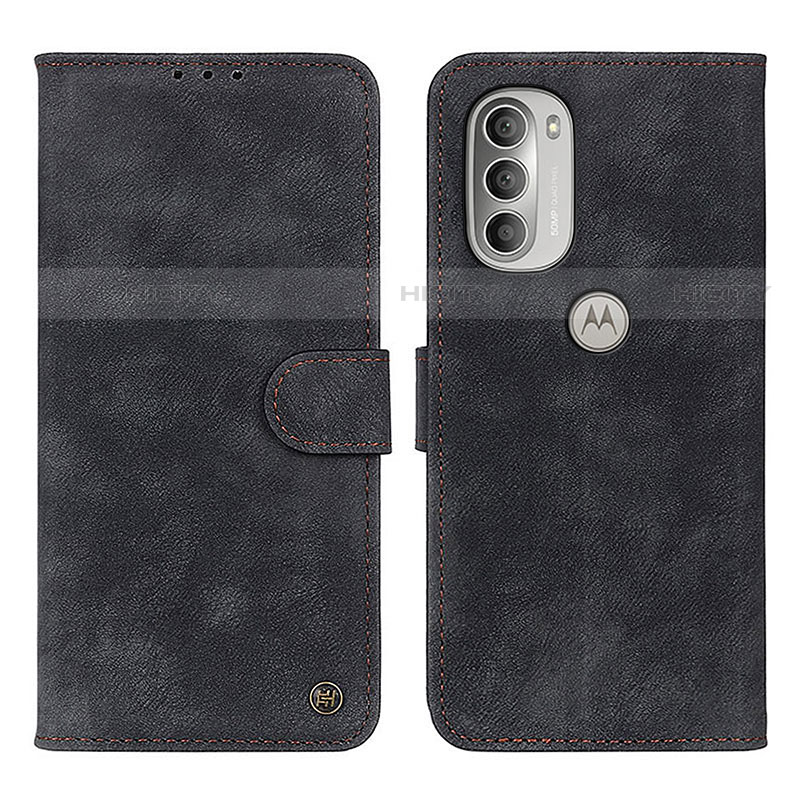 Funda de Cuero Cartera con Soporte Carcasa N06P para Motorola Moto G51 5G