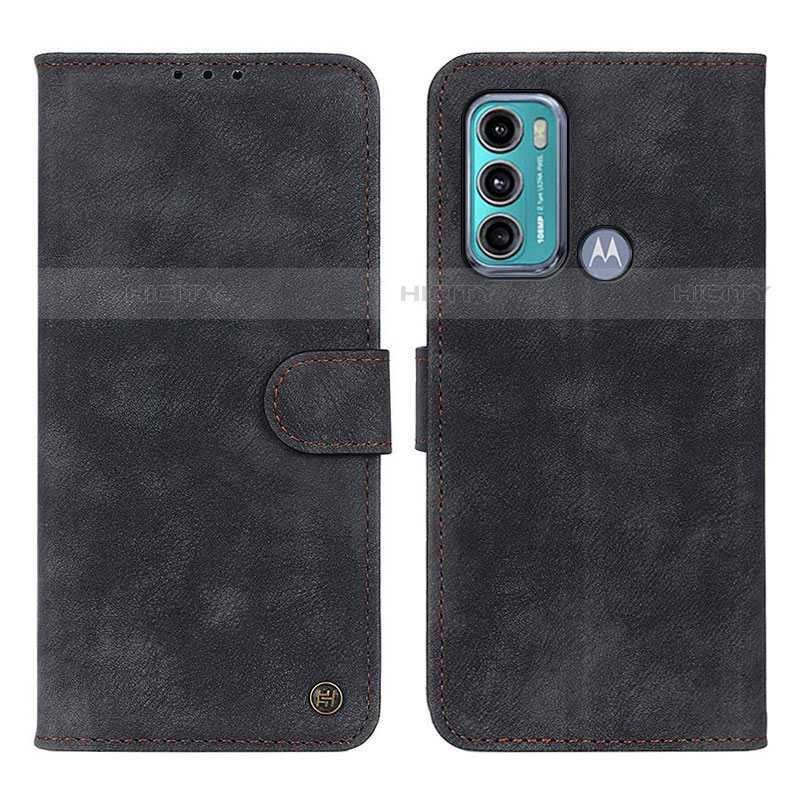 Funda de Cuero Cartera con Soporte Carcasa N06P para Motorola Moto G60