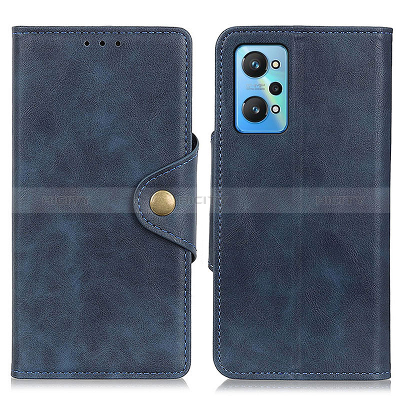 Funda de Cuero Cartera con Soporte Carcasa N06P para Realme GT2 5G Azul