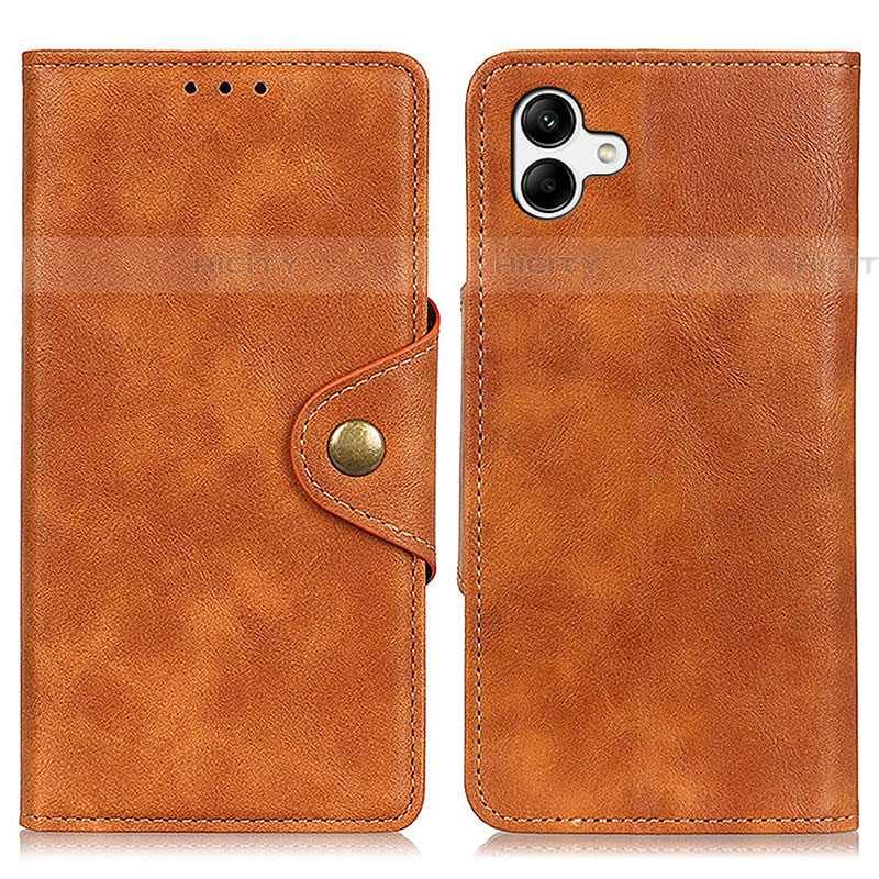 Funda de Cuero Cartera con Soporte Carcasa N06P para Samsung Galaxy A04E Marron