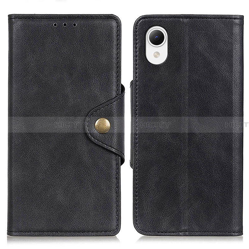 Funda de Cuero Cartera con Soporte Carcasa N06P para Samsung Galaxy A23s Negro