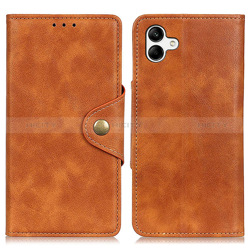 Funda de Cuero Cartera con Soporte Carcasa N06P para Samsung Galaxy M04 Marron