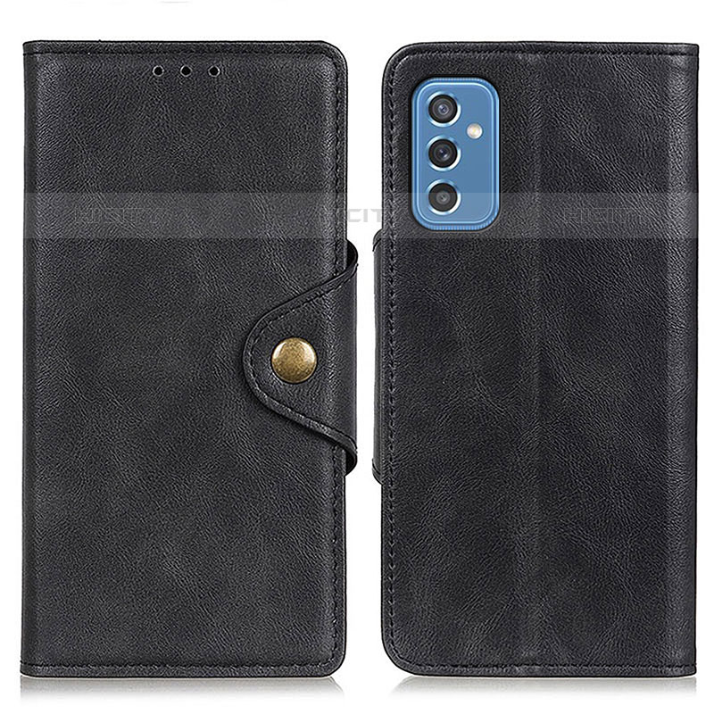 Funda de Cuero Cartera con Soporte Carcasa N06P para Samsung Galaxy M52 5G Negro