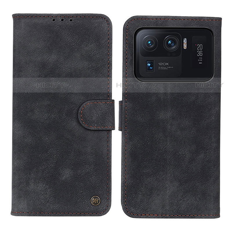 Funda de Cuero Cartera con Soporte Carcasa N06P para Xiaomi Mi 11 Ultra 5G Negro