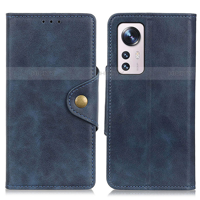 Funda de Cuero Cartera con Soporte Carcasa N06P para Xiaomi Mi 12 Lite 5G Azul