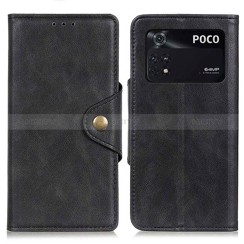 Funda de Cuero Cartera con Soporte Carcasa N06P para Xiaomi Poco M4 Pro 4G