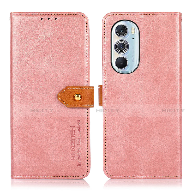 Funda de Cuero Cartera con Soporte Carcasa N07P para Motorola Moto Edge 30 Pro 5G