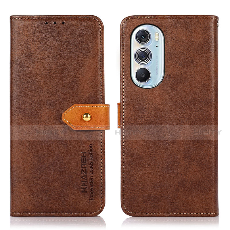 Funda de Cuero Cartera con Soporte Carcasa N07P para Motorola Moto Edge 30 Pro 5G