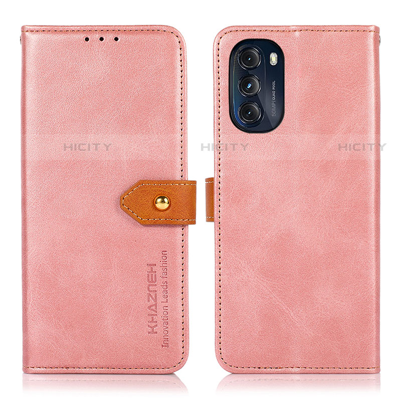 Funda de Cuero Cartera con Soporte Carcasa N07P para Motorola Moto G 5G (2022)