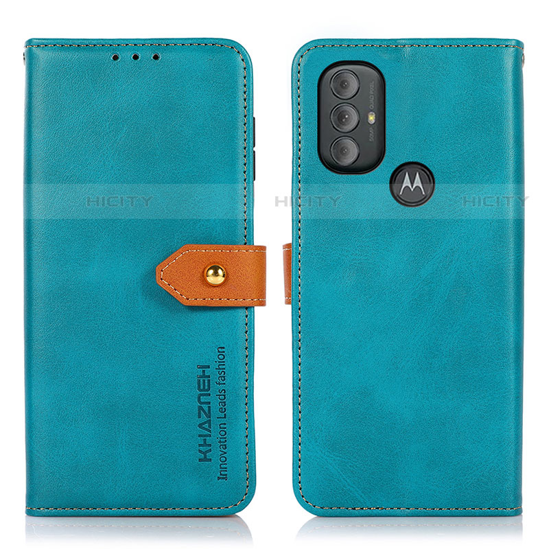 Funda de Cuero Cartera con Soporte Carcasa N07P para Motorola Moto G Play (2023)