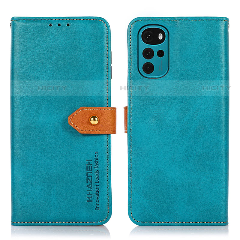 Funda de Cuero Cartera con Soporte Carcasa N07P para Motorola Moto G22