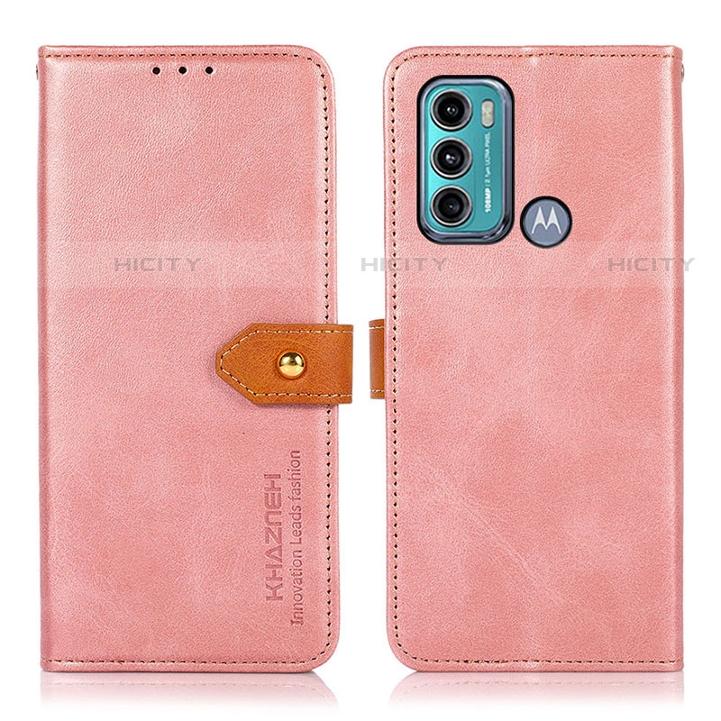 Funda de Cuero Cartera con Soporte Carcasa N07P para Motorola Moto G40 Fusion