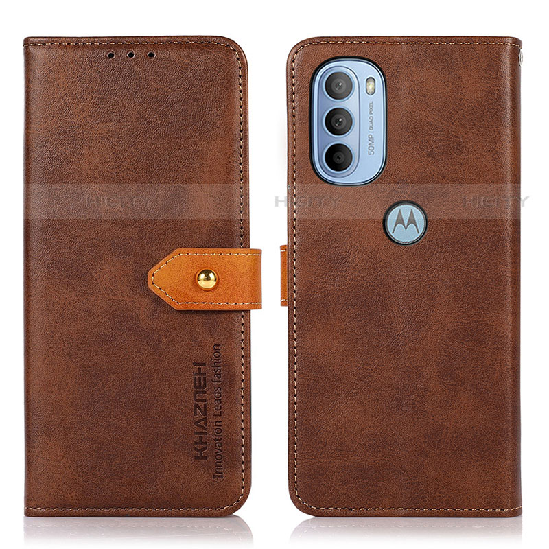 Funda de Cuero Cartera con Soporte Carcasa N07P para Motorola Moto G41