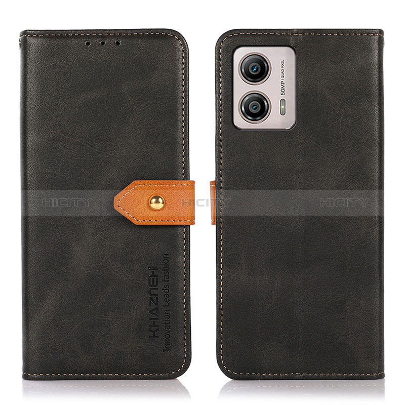 Funda de Cuero Cartera con Soporte Carcasa N07P para Motorola Moto G53j 5G