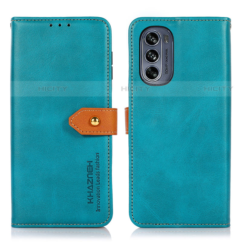 Funda de Cuero Cartera con Soporte Carcasa N07P para Motorola Moto G62 5G