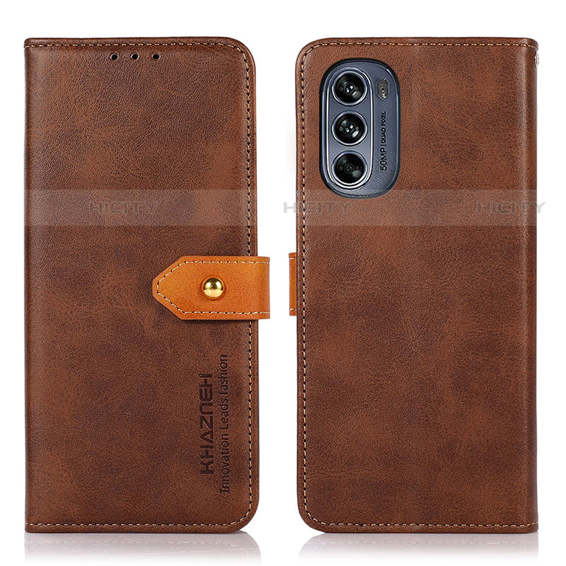 Funda de Cuero Cartera con Soporte Carcasa N07P para Motorola Moto G62 5G