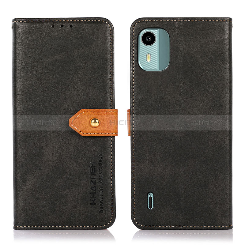 Funda de Cuero Cartera con Soporte Carcasa N07P para Nokia C12 Pro