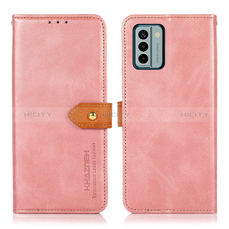 Funda de Cuero Cartera con Soporte Carcasa N07P para Nokia G22 Rosa