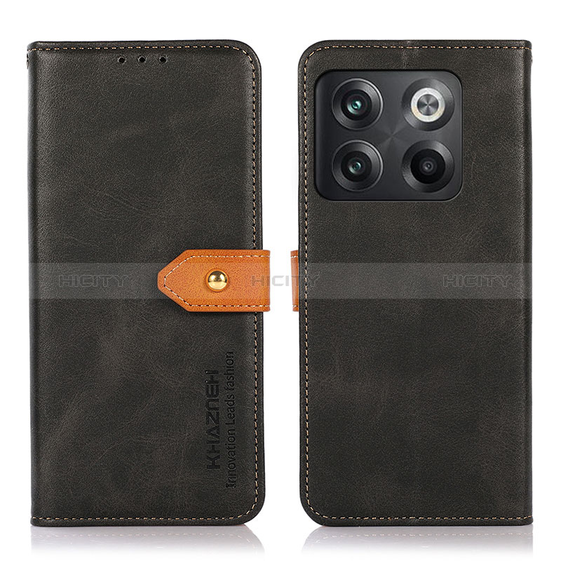 Funda de Cuero Cartera con Soporte Carcasa N07P para OnePlus 10T 5G Negro