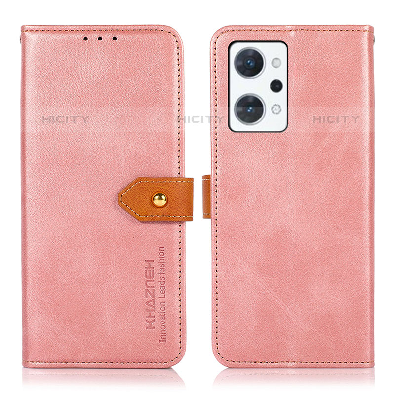 Funda de Cuero Cartera con Soporte Carcasa N07P para Oppo Reno7 A