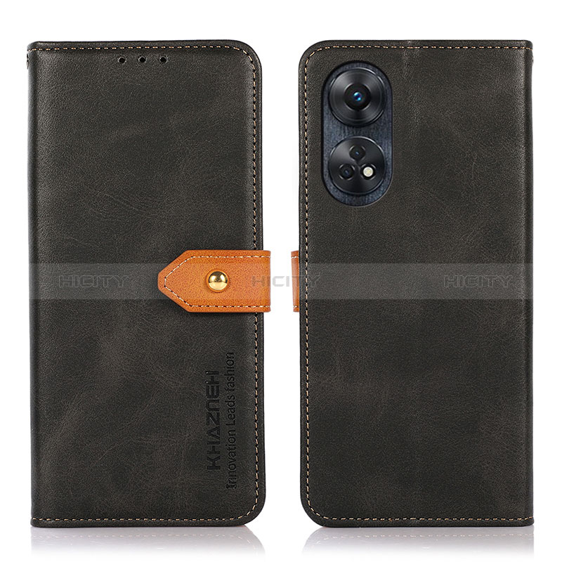 Funda de Cuero Cartera con Soporte Carcasa N07P para Oppo Reno8 T 4G