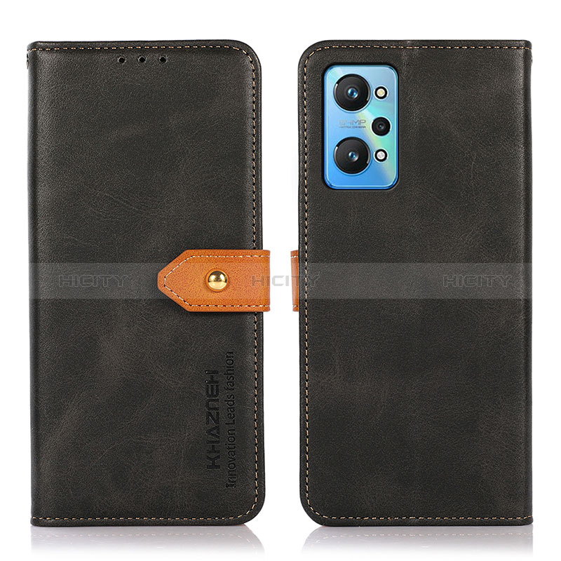 Funda de Cuero Cartera con Soporte Carcasa N07P para Realme GT Neo 3T 5G Negro