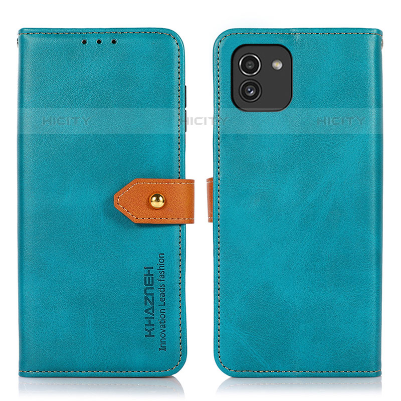 Funda de Cuero Cartera con Soporte Carcasa N07P para Samsung Galaxy A03