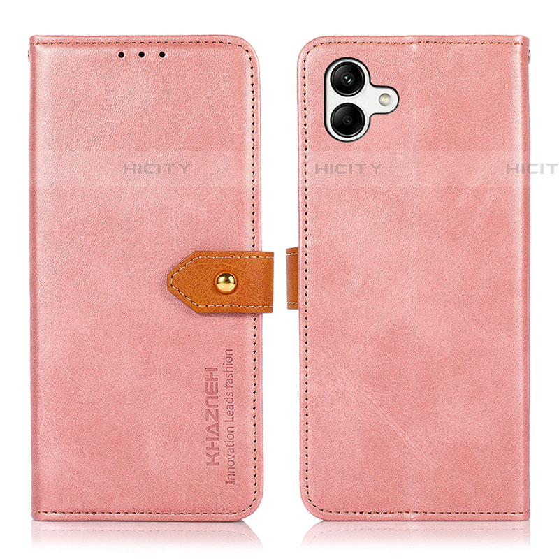 Funda de Cuero Cartera con Soporte Carcasa N07P para Samsung Galaxy A04E Rosa