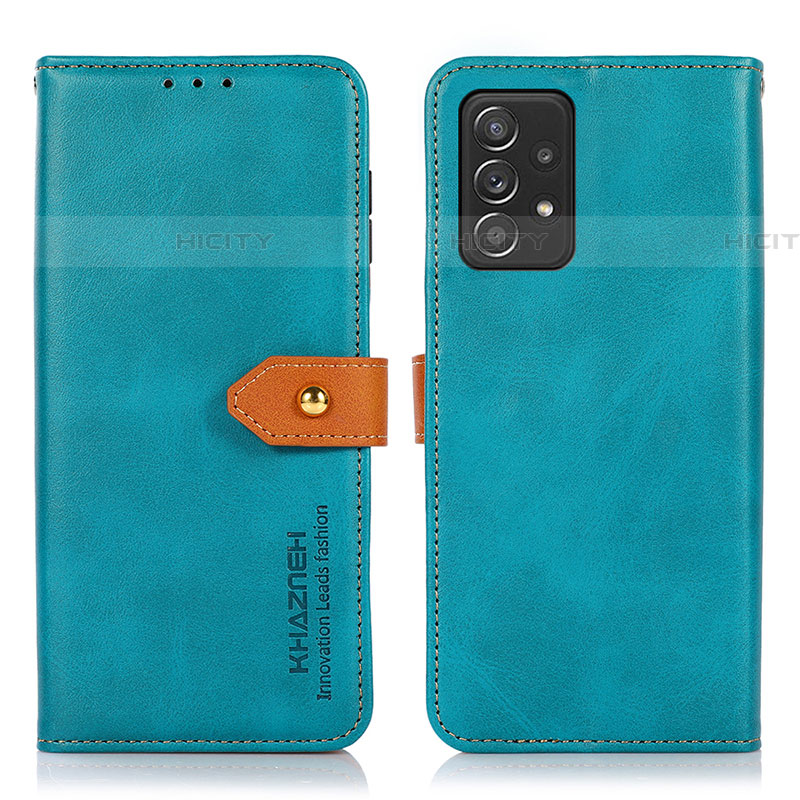 Funda de Cuero Cartera con Soporte Carcasa N07P para Samsung Galaxy A52 5G