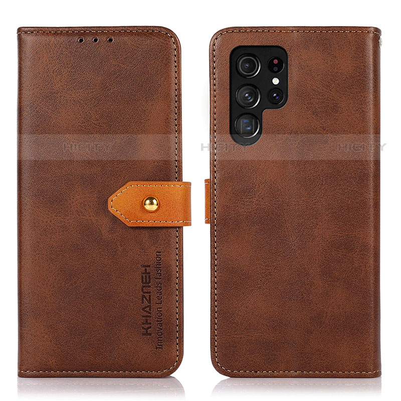 Funda de Cuero Cartera con Soporte Carcasa N07P para Samsung Galaxy S22 Ultra 5G