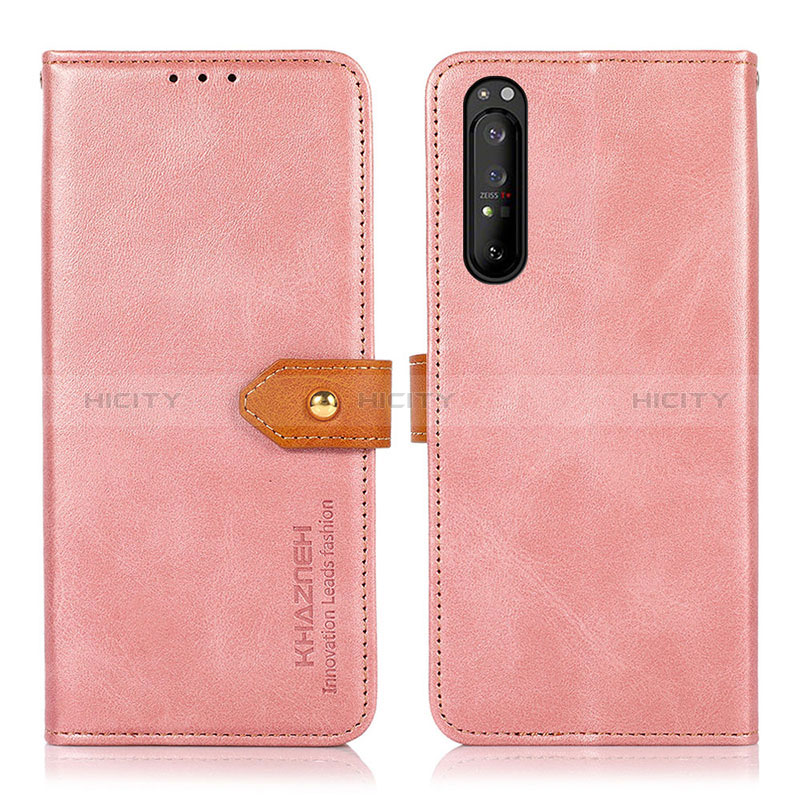 Funda de Cuero Cartera con Soporte Carcasa N07P para Sony Xperia 1 II