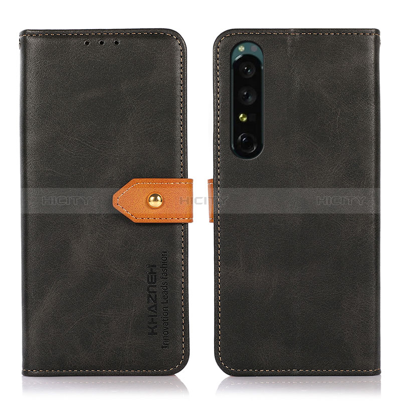 Funda de Cuero Cartera con Soporte Carcasa N07P para Sony Xperia 1 III