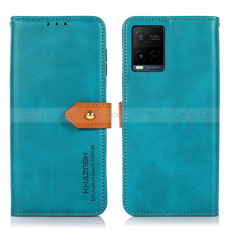 Funda de Cuero Cartera con Soporte Carcasa N07P para Vivo Y21a