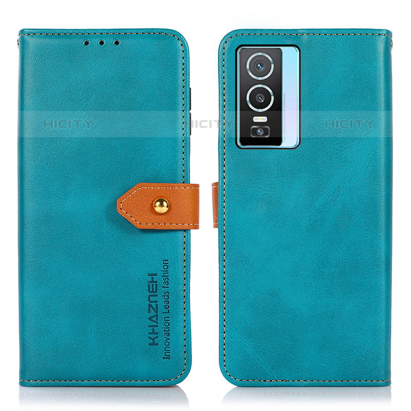 Funda de Cuero Cartera con Soporte Carcasa N07P para Vivo Y74s 5G